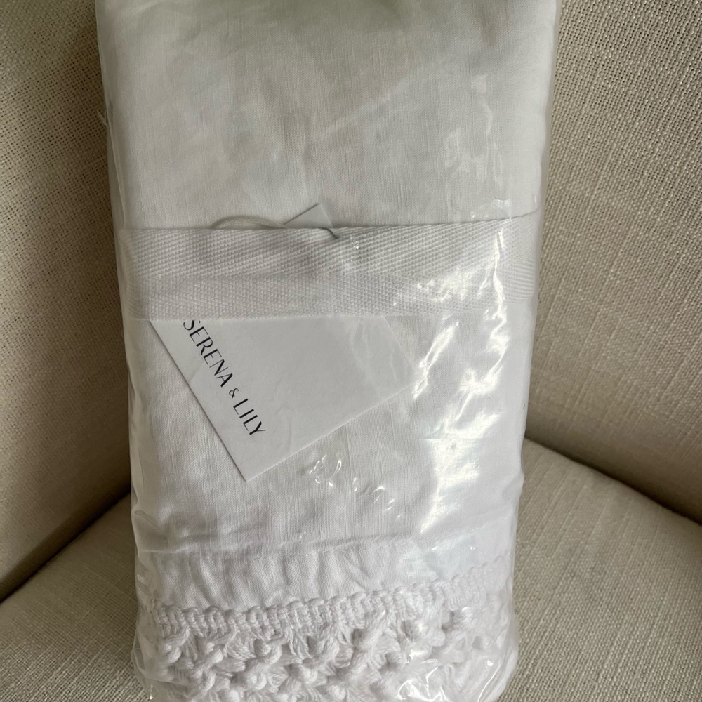 Serena & Lily Macrame Crib Skirt
